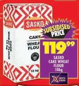 Shoprite Sasko Cake Wheat Flour 10kg offer