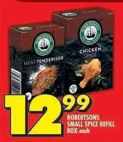 Shoprite ROBERTSONS SMALL SPICE REFILL BOX offer