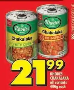 Shoprite Rhodes Chakalaka offer
