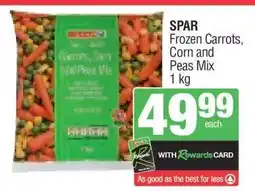 Spar SPAR Frozen Carrots, Corn and Peas Mix offer