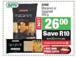Spar SPAR Macaroni or Spaghetti offer