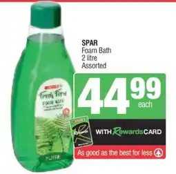 Spar SPAR Foam Bath offer