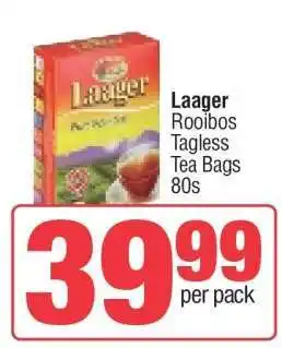 Spar Laager Rooibos Tagless Tea Bags 80s offer