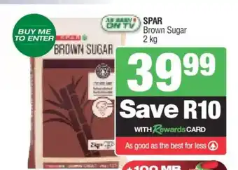 Spar SPAR Brown Sugar 2 kg offer