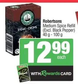 Spar Robertsons Medium Spice Refill offer