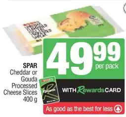 Spar SPAR Cheddar or Gouda Processed Cheese Slices offer