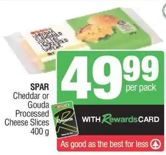 Spar SPAR Cheddar or Gouda Processed Cheese Slices offer