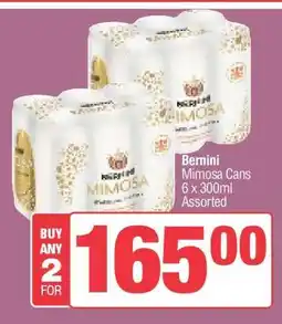 Spar Bernini Mimosa Cans offer