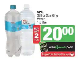 Spar SPAR Still or Sparkling Water offer