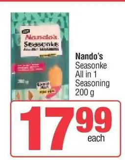 Spar Nando’s Seasonke All in 1 Seasoning offer
