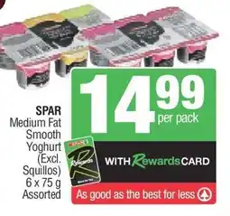Spar SPAR Medium Fat Smooth Yoghurt offer