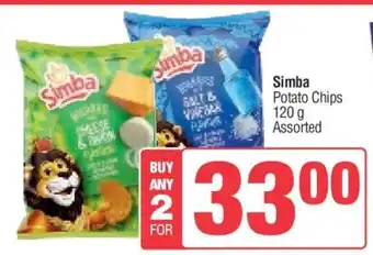 Spar SIMBA POTATO CHIPS offer