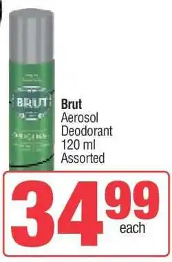 Spar Brut Aerosol Deodorant offer