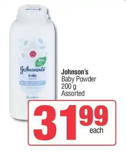 Spar JOHNSON'S Baby Powder offer