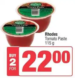 Spar RHODES TOMATO PASTE offer