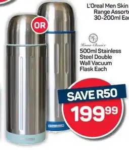 500ml Stainless Steel Double Wall Vacuum Flask Each