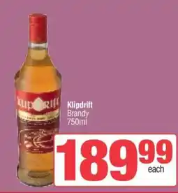 Spar Klipdrift Brandy offer