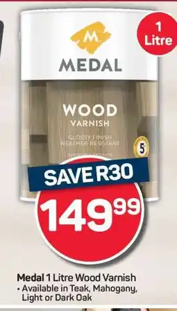 Pick n Pay Hypermarket Medal 1 Litre Wood Varnish offer