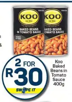 Pick n Pay Koo Baked Beans in Tomato Sauce 400g offer