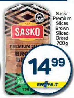 Pick n Pay Sasko Premium Slices Brown Sliced Bread 700g offer