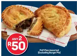 Pick n Pay PnP Pies Assorted (Excluding Burger Pie) offer