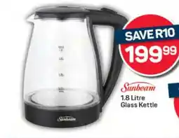 Pick n Pay Sunbeam 1.8 Litre Glass Kettle offer