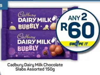 Pick n Pay Cadbury Dairy Milk Chocolate Slabs Assorted 150g offer