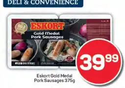 Pick n Pay Eskort Gold Medal Pork Sausages 375g offer