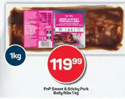 Pick n Pay PnP Sweet & Sticky Pork Belly Ribs 1 kg offer