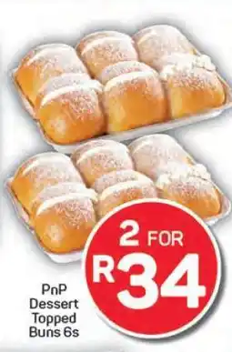 Pick n Pay Hypermarket PnP Dessert Topped Buns 6s offer
