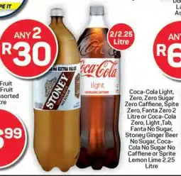 Pick n Pay Hypermarket Coca-Cola Light, Zero, Zero Sugar Zero Caffeine, Sprite Zero, Fanta Zero, Stoney Ginger Beer offer