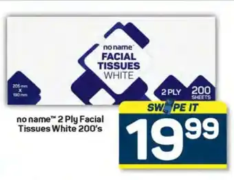 Pick n Pay no name 2 Ply Facial Tissues White 200's offer