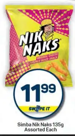 Pick n Pay Hypermarket Simba Nik Naks 135g offer