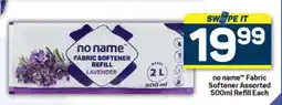 Pick n Pay no name Fabric Softener Assorted 500ml Refill Each offer