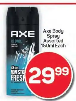 Pick n Pay Hypermarket Axe Body Spray Assorted 150ml offer
