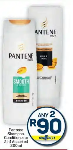 Pick n Pay Hypermarket Pantene Shampoo, Conditioner or 2in1 Assorted 200ml offer