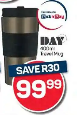 Pick n Pay Hypermarket DAY 400ml Travel Mug offer