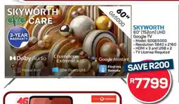 Pick n Pay Hypermarket Skyworth 60 UHD Google TV offer