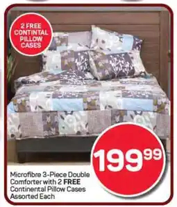 Pick n Pay Hypermarket Microfibre 3-Piece Double Comforter offer