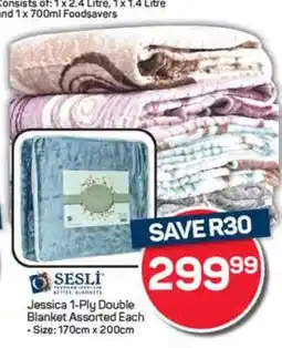 Pick n Pay Hypermarket Jessica 1-Ply Double Blanket offer