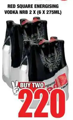 Boxer RED SQUARE ENERGISING VODKA NRB 2 X (6 X 275ML) offer