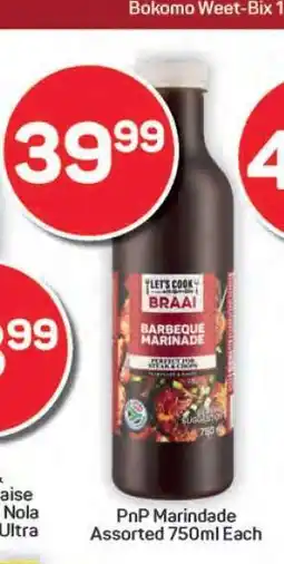 Pick n Pay Hypermarket PnP Marinade Assorted 750ml offer