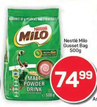 Pick n Pay Hypermarket Nestlé Milo Gusset Bag 500g offer