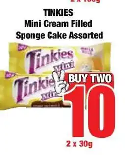 Boxer TINKIES Mini Cream Filled Sponge Cake Assorted offer