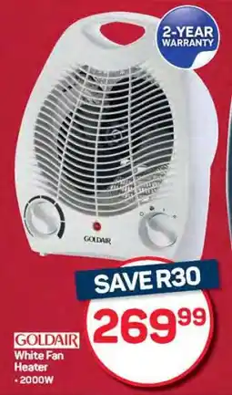 Pick n Pay Hypermarket GOLDAIR White Fan Heater offer