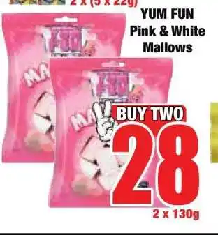 Boxer YUM FUN Pink & White Mallows offer