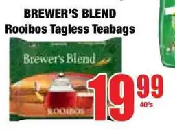 Boxer Brewer's Blend Rooibos Tagless Teabags offer