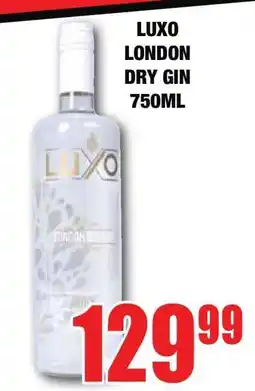 Boxer LUXO LONDON DRY GIN 750ML offer
