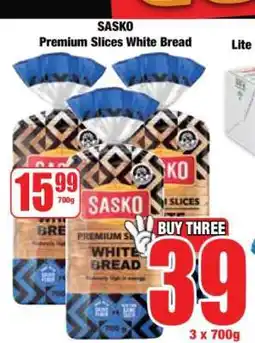 Boxer Sasko Premium Slices White Bread offer