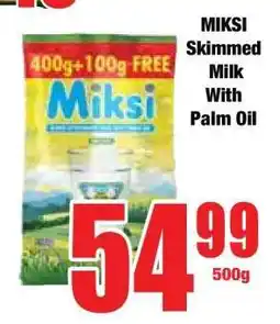 Boxer MIKSI Skimmed Milk With Palm Oil offer
